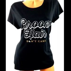 Wound Up Halloween “Broom Hair Don’t Care” Graphic Tee Size S
